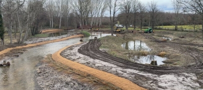 Anti-inondation et biodiversit&eacute; : la rivi&egrave;re La Mare retrouve de l&rsquo;espace &agrave; Boisset-l&egrave;s-Montrond