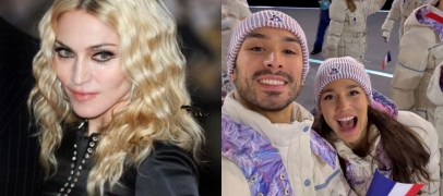 Guillaume Cizeron et Laurence Fournier-Beaudry f&eacute;licit&eacute;s par... Madonna