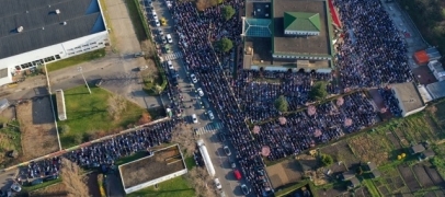 Saint-Étienne : des milliers de fidèles réunis pour célébrer la fin du ramadan à la Grande Mosquée Mohammed VI