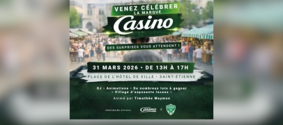 Saint-Étienne : Casino célèbre l’ouverture d’un magasin avec l’ASSE