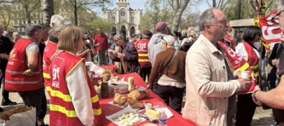&Agrave; Saint-&Eacute;tienne, les syndicats mobilis&eacute;s pour d&eacute;fendre le 1er mai sur fond de passage en force &agrave; l&rsquo;Assembl&eacute;e