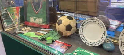 Montbrison : les supporters de l&rsquo;ASSE exposent leurs tr&eacute;sors de 1976