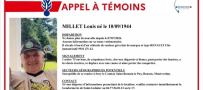 Disparition inqui&eacute;tante dans le Forez