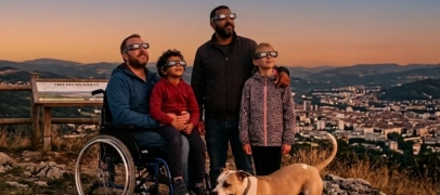 &Eacute;clipse solaire : l&rsquo;Udaf de la Loire distribue gratuitement des lunettes &agrave; ses usagers