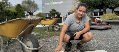 Manon Badenne, une apprentie paysagiste r&eacute;compens&eacute;e au niveau r&eacute;gional