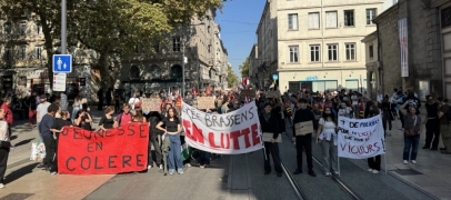 Saint-&Eacute;tienne : Entre 2500 et 8000 manifestants pour soutenir les lyc&eacute;ens