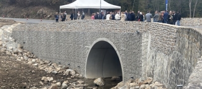 &Agrave; Chavanay, le pont de Chorieux inaugur&eacute; deux ans apr&egrave;s sa destruction par les crues