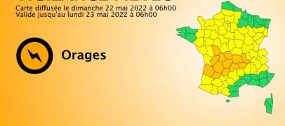 Orages : la Loire placée en vigilance orange